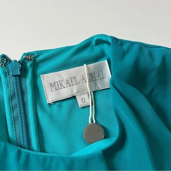 MIKAEL AGHAL Scoop Neck Midi Length Dress 0 - Picture 4 of 12